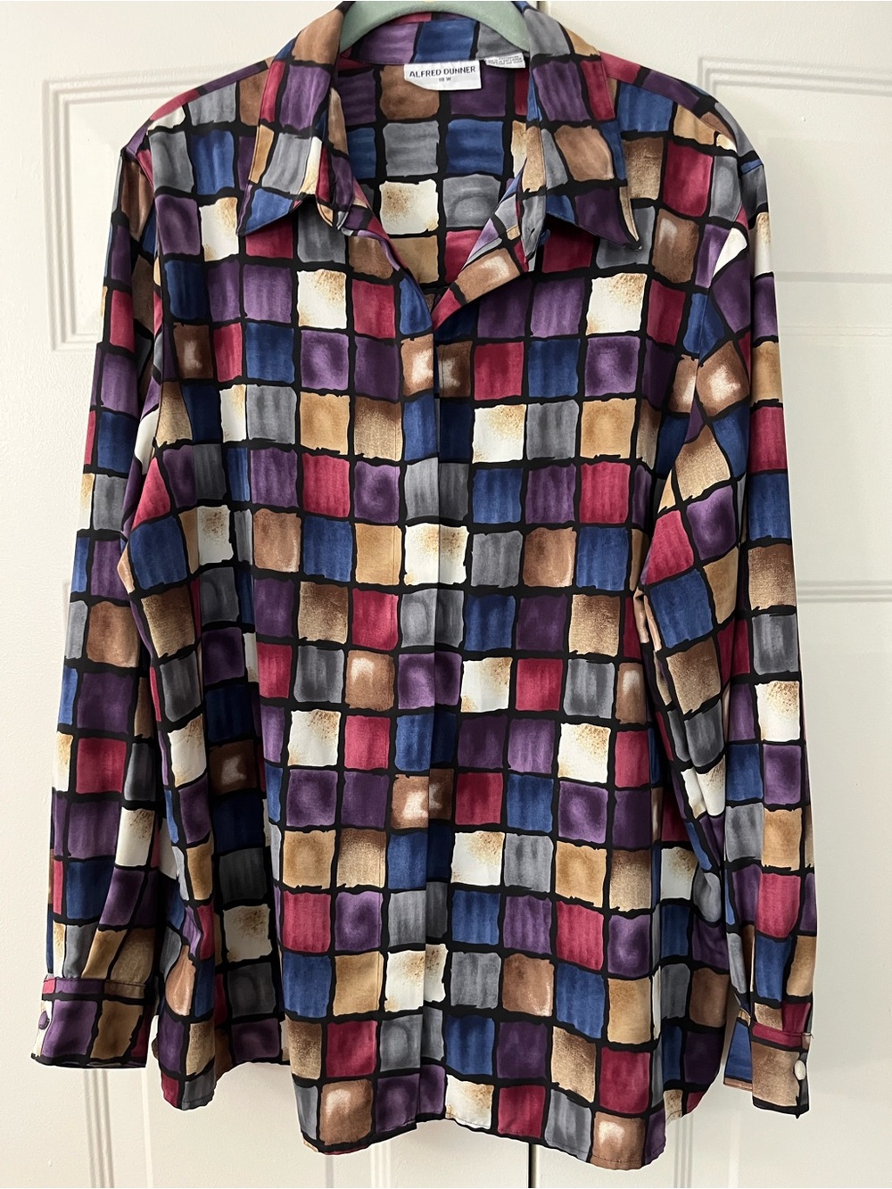 Alfred Dunner 18W Button Down Blouse